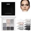 Wootapson Ombretti Opaci 9 Colori, Nero, Durevole, Per Trucco Quotidiano, Piccola Tavolozza Di Ombretto Smoky Eyeshadow