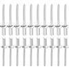 DTGN 4mm x 13mm (DxL) Ciechi Rivetti - 25pz - Buono per Macchine Unione - 304 Inossidabile Acciaio Cupola Chiuso Fine Rivetto