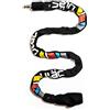 ULAC Lucchetto Alta Sicurezza Bici Scooter Moto Monopattino Chiave Catena 7mm Acciaio Nylon 100cm Antifurto Protezione Tagli Pressioni Leggero Pratico Resistente Moderno Urbano Robusto