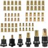 MIPIACE 66 Pezzi Inserto Filettato Rivettatrice Manuale di Teste Set Con 60 Noce Set di Testine per Rivetti Manuali Rivettatrice per Inserti Filettati Accessori per Rivetti M3 M4 M5 M6 M8 M10