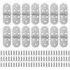 PUCSIQ 14 Cerniere in Acciaio Inox a 180°, 8 x 3 cm, Cerniera Pieghevole con 84 Viti, Cerniere per Ante per Cucina, Legno, Armadi, Tavoli Pieghevoli