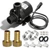 PORFOYO Pompa Immersione, Dc 12v 800l/H Mini Pompa Acqua, 19w Pompa Sommersa Acque, In Ceramica, Ultra-Quiet Pompa Senza Brushless Con Staffa Per Acquario, Fontana Solare, Piscina,Stagno, Irrigazione Giardino