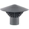 MD Technic Tappo di sfiato per tubo adatto al manicotto/tubo in PP (grigio/grigio, DN 50)