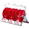 JAOGAUS Avvolgicavo a 3 Cuscinetti, Supporto Avvolgicavo, Avvolgicavo in Acciaio Inox, Avvolgitubo da Giardino, Avvolgicavo, 52 * 28 * 35cm