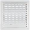 Steinberg14 Griglia di ventilazione bianca 190 x 190 mm con cursore, in plastica, senza flangia