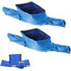CDDCWZ 2 coperture isolanti per contatori dell'acqua, copertura isolante rimovibile per contatori dell'acqua, protezione antigelo universale per contatori dell'acqua per tubi invernali (55x25 cm)