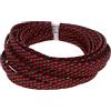 MOCNT 4mm Guaina Cavi PET Guaina Cavo Intrecciata Manicotto Espandibile Guaina Fili Elettrici Gestione Cavi Flessibile Ordinato Protettivo Tubo Guaina Isolante Nero Rosso 10 Metri