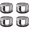 VEGCOO 4 pezzi Mousseur Rubinetto Filtro per rubinetto in acciaio inox, Frangiflusso Rubinetto, Aeratore per rubinetto, Filtro per rubinetto da bagno di cucina