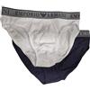 Emporio Armani Slip da Uomo Endurance, Confezione da 2, Blu, M, Blu, M