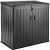 Amazon Basics - Armadio da Esterno,Nero,116cm x 70,5cm x 112,8cm