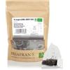 FRISAFRANO | Tè nero Earl Grey biologico in piramidi 30 unità | 60g | Antisettico | Foglie di tè nero | Energizzante | Bustine di tè nero | Tè Fresco e Floreale | conte grigio | Tè conte grigio | tè