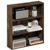Furinno Basic Libreria Aperta a 3 Ripiani, Scaffale, Organizzatore Portaoggetti, 16.8 x 60 x 67.1 cm, Pino Ambra
