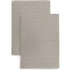 zer0bed Set 2 Tappetini da Bagno in Spugna, Misura 50x70 cm, Assorbente, 650 g/m², Lavabile in Lavatrice, Asciugatura rapida, Colore Tortora