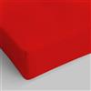 Italian Bed Linen Lenzuolo Sotto MAX COLOR con Angoli Elasticizzati da 25 cm Letto Matrimoniale 170x200 cm, 100% Cotone Made in Italy - Tinta Unita ROSSO