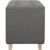 HOME DECO FACTORY The HD6954 - Pouf in tessuto, 35 x 35 x 35 cm
