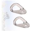 SHINETEC 25KN gancio per bullone da arrampicata - bullone di ancoraggio per arrampicata su roccia in acciaio inossidabile, attrezzatura per esterni, amaca di salvataggio, installazione, adatto per bullone da 1