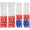 Pushiibee Rete da Basket per Canestro, 4 Pezzi Rete di Ricambio per Canestro da Basket da Esterno, Rete da Basket Resistente alle Intemperie con 12 Ganci Accessori Sportivi