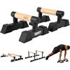Gravity Fitness Parallettes Medie con Manici in Legno Ibrido, Stabili per Allenamenti di Calisthenics, Ginnastica e Bodyweight, Ideali per Palestra Domestica o Commerciale