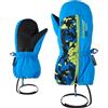 Ziener LANGELO-Z - Muffolo da sci/sport invernali per neonato, impermeabile, polsini lunghi, cerniera lunga, blu persiano, 1