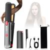 Anluomafuy Piastra Capelli Lisci e Mossi Professionale, Protezione Keratin, Mini Piastra per Capelli da Viaggio Portatile, Display LCD, 160-220°C, per Capelli Lunghi, Spessi o Ricci (Nero)