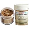 Sugarflair Colours Sugarflair Sugar Crystals Gold, Oro Sprinkles Commestibili, Decorazioni di Zucchero per Torte, Cupcake e Biscotti - 40 g
