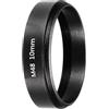 PATIKIL Tubo di prolunga per telescopio, 10 mm, M48 x 0,75 mm su entrambi i lati, in lega di alluminio, adattatore ad anello per fotocamera, oculare, accessorio telescopico, colore nero