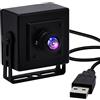 ELP Webcam USB da 2 MP con obiettivo fisheye a 180 gradi, 100 fps/60 fps, modulo fotocamera 1080p con custodia in metallo, webcam UVC USB2.0 per computer portatile Jetson Nano Windows Linux Raspberry