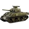 Italeri 25751 1:56 US M4 Sherman (75 mm) - modellismo, kit da costruzione, modellismo da pavimento, fai da te, hobby, incollaggio, kit in plastica, fedele ai dettagli, non verniciato