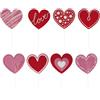 dekora - Cake Toppers a Cuore per Cupcake e Torte (8 pezzi) Decorazione Romantica per San Valentino, Coppie, Fidanzati, Anniversari e Matrimoni