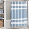 Madison Park Tenda da doccia con trama a nido d'ape per bagno, 3 m, Scotchgard, gestione dell'umidità, qualità spa, tende da doccia moderne per bagno, lunga, 183 x 198 cm, blu