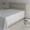 Italian Bed Linen Lenzuolo Sopra MAX COLOR Piazza e Mezza 180x300 cm, 100% Cotone Made in Italy - Lenzuola Letto Piazza e Mezza in Tinta Unita - GRIGIO CHIARO