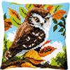 VERVACO Kit Cuscino Punto Croce GUFO TRA I CESPUGLI Set Ricamo Principianti Cuscini Gobelin Decorativi ca. 40 x 40 cm Accessori Per Lavoretti Creativi DIY Casa Decor Hobby Adulti Cross Stitch