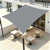 LOVE STORY Vela Ombreggiante Impermeabile 2.5x4m Rettangolare, Tenda a Vela Oxford, Protección Rayos UV per Esterno, Giardino, Terrazza, Grigio