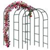 Forever Speed 3PCS Arco per Rose Rampicanti, Decorazione Giardino, Garden Pergolas Metallo Arco Sostegno per Piante Rampicanti 240 x 140 x 38 CM/Verde