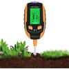 Wigearss 4 in 1 Misuratore PH Terreno, Misuratore umidità Terreno, Misuratore di Termometro Terreno e Misuratore Luce Solare per Piante