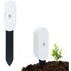 Wigearss Zigbee Misuratore umidità Terreno, Misuratore di Termometro Terreno, Misuratore di umidità Ambientale per Piante, Compatibile con Home Assistant Zigbee2mqtt