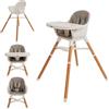 Nuby Seggiolone 4-in-1 Nuby con vassoio rimovibile - Da 6 mesi a 3 anni - Sedia evolutiva per i pasti - Supporta fino a 27 kg - Beige