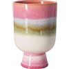 HK LIVING - Vaso per fiori Retro - Rosa - Gres smaltato