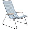 Houe - Poltrona bassa Click - Blu - Acciaio termolaccato - Designer Henrik Pedersen