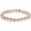 Secret & You Bracciale perle coltivate d'acqua dolce barocche bianche o colorate - Le perle sono 8-9 mm - 18cm di fascia elastica - Disponibile in diversi colori