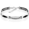LillyMarie Bracciale Da Donna Di Alta Qualità In Argento Sterling Con Onice E Cristalli