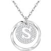 Tusuzik Regalo Per San Valentino — Collana Personalizzata Con Iniziali A-Z In Argento Sterling 925, Un Gioiello Regolabile Per Tua Moglie, Fidanzata O Mamma.