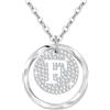 Tusuzik Regalo Per San Valentino — Collana Personalizzata Con Iniziali A-Z In Argento Sterling 925, Un Gioiello Regolabile Per Tua Moglie, Fidanzata O Mamma.