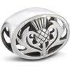 Hamilton & Young cardo scozzese argento Keepsake Bead charm 9624, argento, cod. AMZ-DC-9624