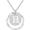 Tusuzik Regalo Per San Valentino — Collana Personalizzata Con Iniziali A-Z In Argento Sterling 925, Un Gioiello Regolabile Per Tua Moglie, Fidanzata O Mamma.