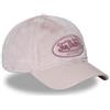 Von Dutch | Berretto unisex in pelle rosa | 100% poliestere | Badge sul davanti, stile urbano e sportivo, Snapback regolabile | Taglia unica per adulti | Cappellini per sport o pesca, uomo e donna
