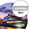 4 Pezzi Luci Poppa Barca LED Sottomarine Impermeabili Acciaio Inox Durature
