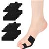 Hanaoops 12 Pezzi Kinesiotape per Alluce Valgo, Pretagliato Nastro Kinesiologico Alluce Valgo in Cotone Impermeabile Traspirante Elastico Atletico per Piedi Sostegno (nero, Taglia unica)