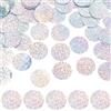 GORGECRAFT 500pz Paillettes Rotonde Piatte da 25mm con Foro Superiore Paillettes Argentate Sciolte con Foro Laterale Lustrini Lavori Cucito Natale Creazione Gioielli Orecchini Abiti da Sposa Ricamo