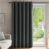 Deconovo Tenda Oscurante Camera da Letto Bambini 280 CM Altezza 1 Pannello, Tende Oscuranti per Interni Finestre con Anelli, 200x280 CM, Grigio Scuro